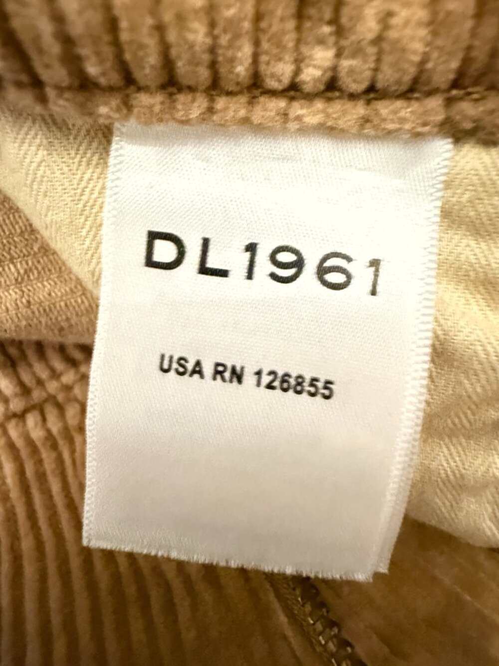 DL1961 Zoie Wide Leg Corduroy Pants Amaretti Size 28 NWOT - Picture 6 of 7